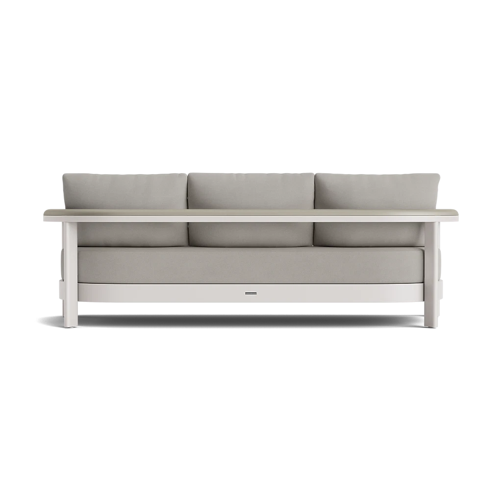 Cushioned Aluminum Curve Sofa