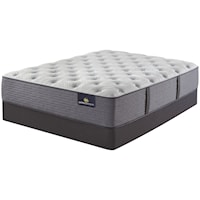 Cal King 15" Medium Encased Coil Mattress and 5" Low Profile Foundation