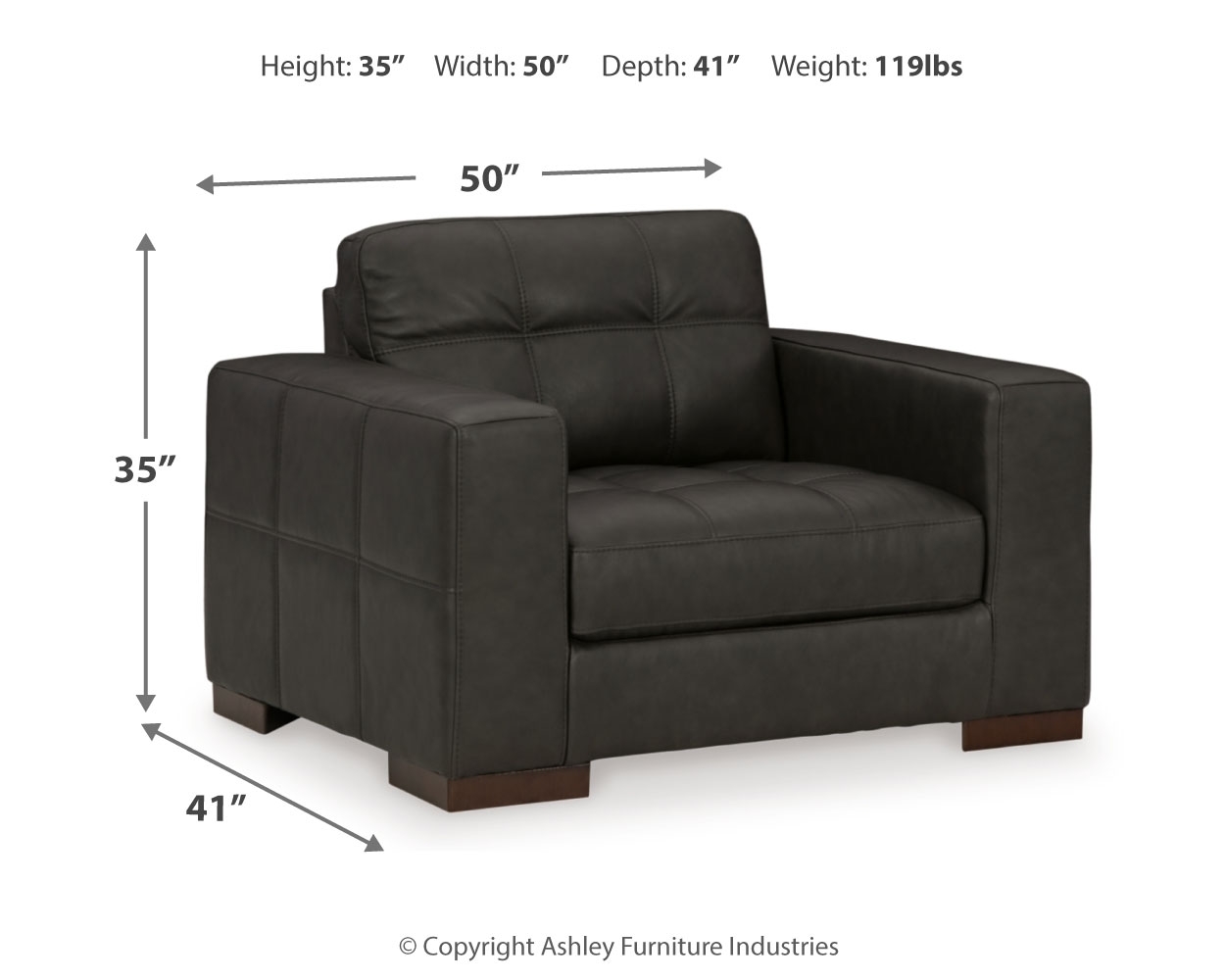 Signature Design by Ashley Luigi Oversized Chair And Ottoman