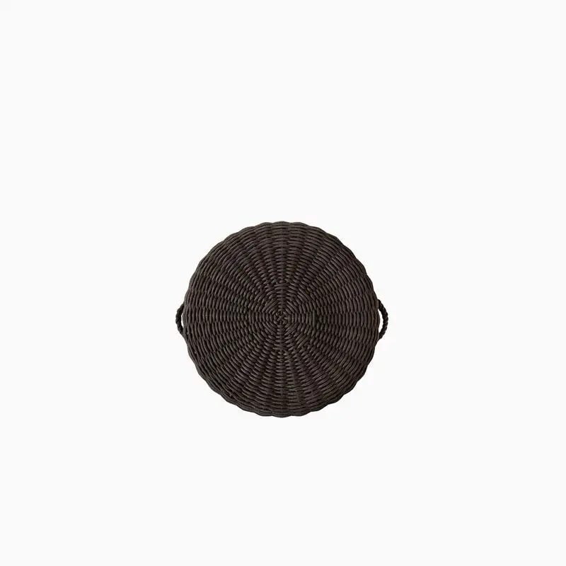 Brown Jordan Juno 20" Round Woven Pouf Stool