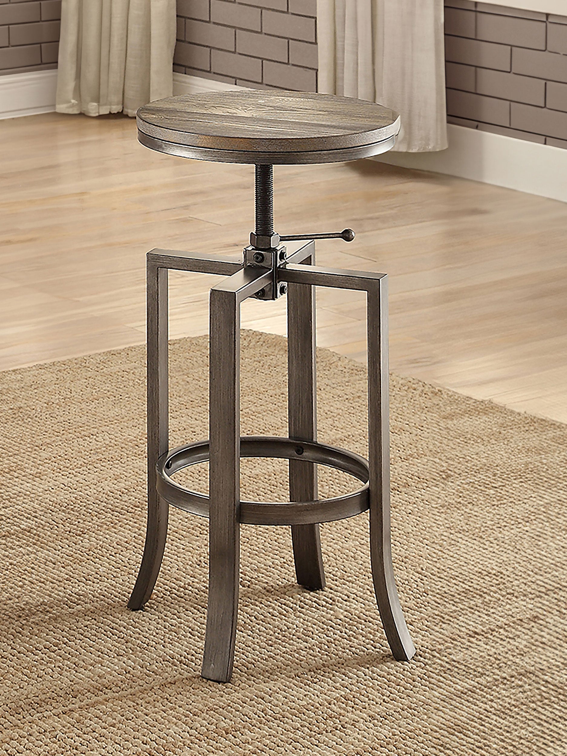 Adjustable Backless Bar Stool
