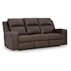 Signature Design by Ashley Lavenhorne Reclining Sofa w/Drop Down Table