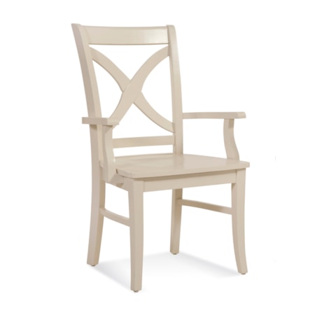 Arm Chair with Wood Seat