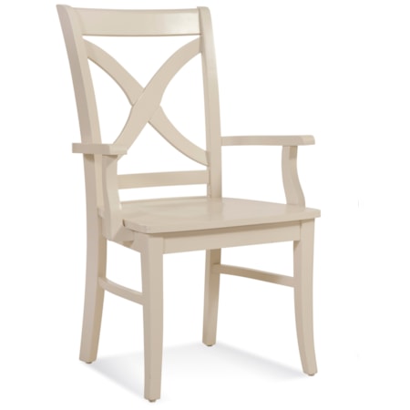 Arm Chair with Wood Seat