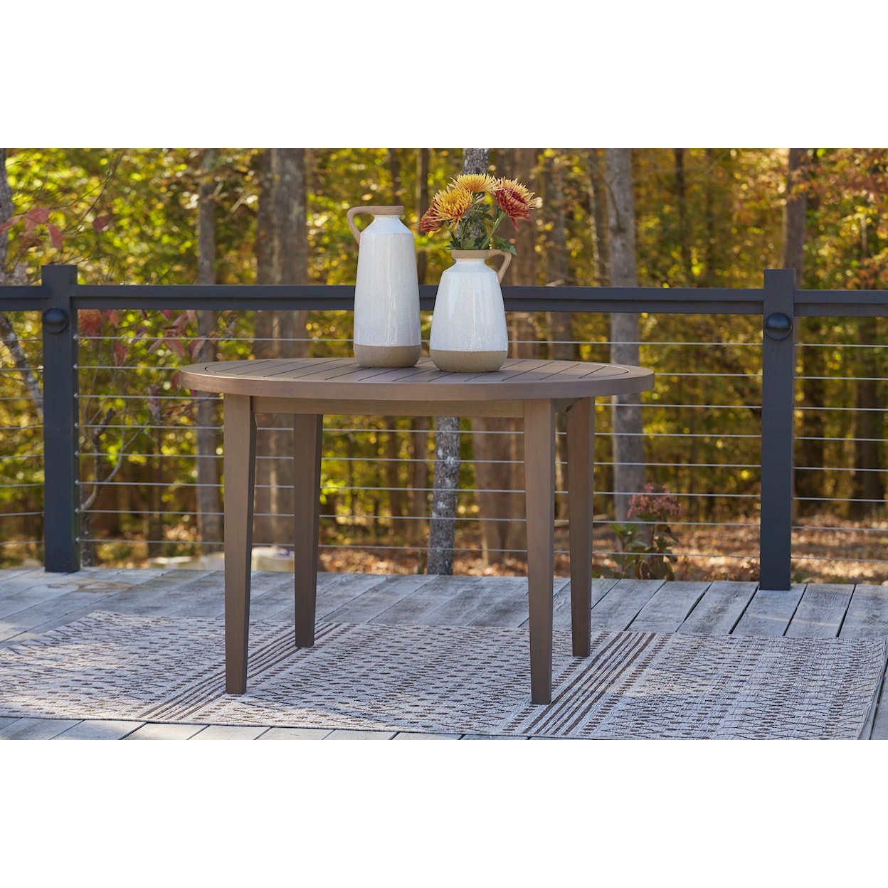 Ashley Furniture Signature Design Germalia Outdoor Dining Table and 4 Chairs