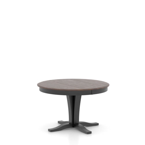 Transitional Customizable Round Table with Pedestal