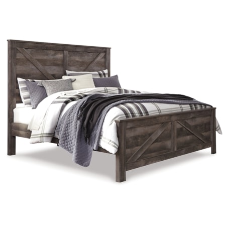 King Crossbuck Panel Bed