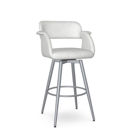 Upholstered Bar Height Swivel Stool