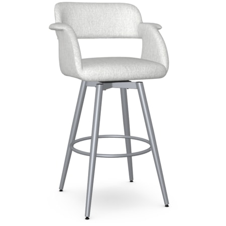 Upholstered Bar Height Swivel Stool