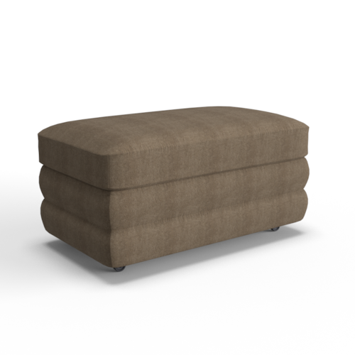 Transitional Storage Ottoman with Casters