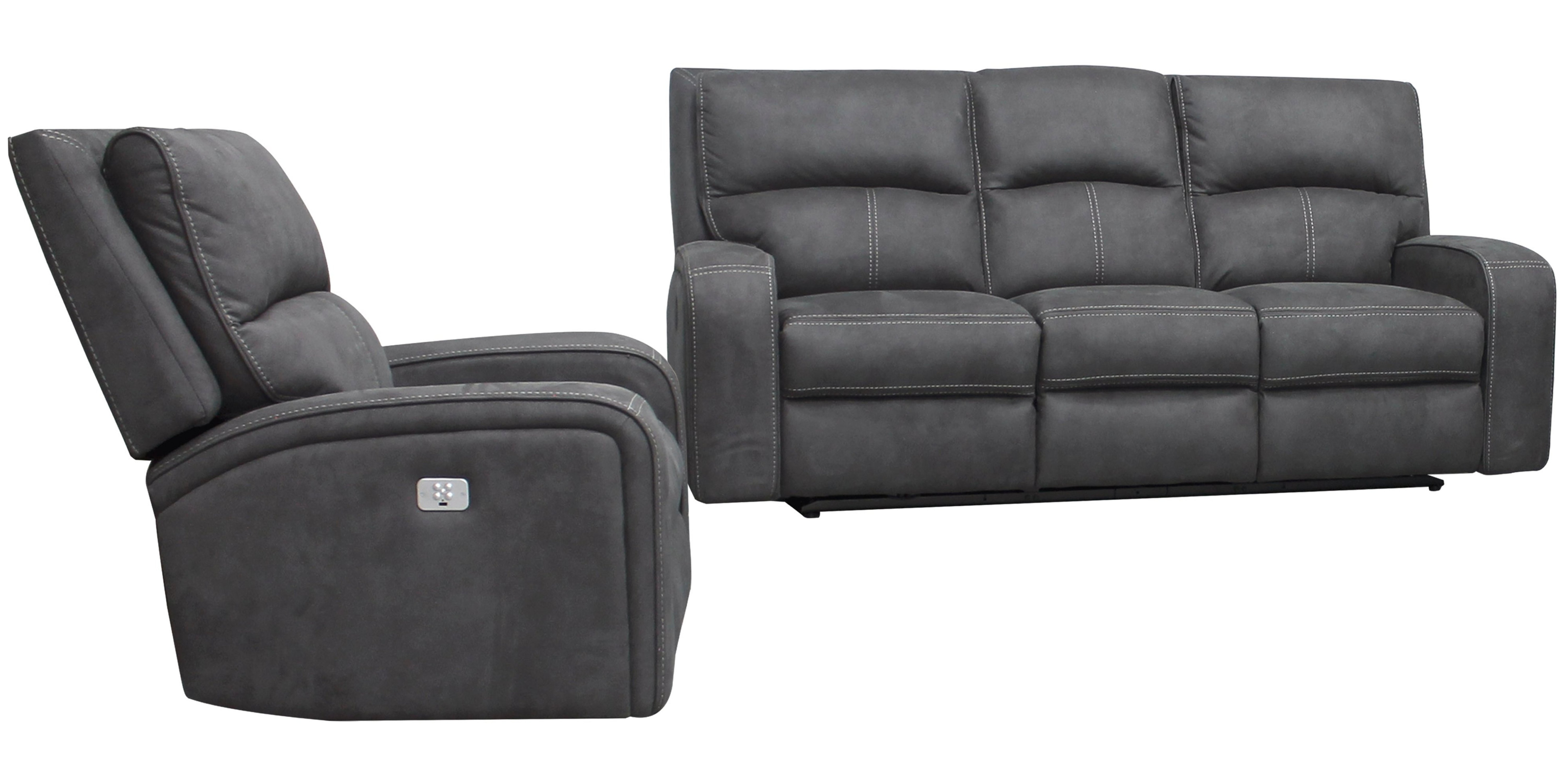 Power Reclining Sofa and Recliner Set