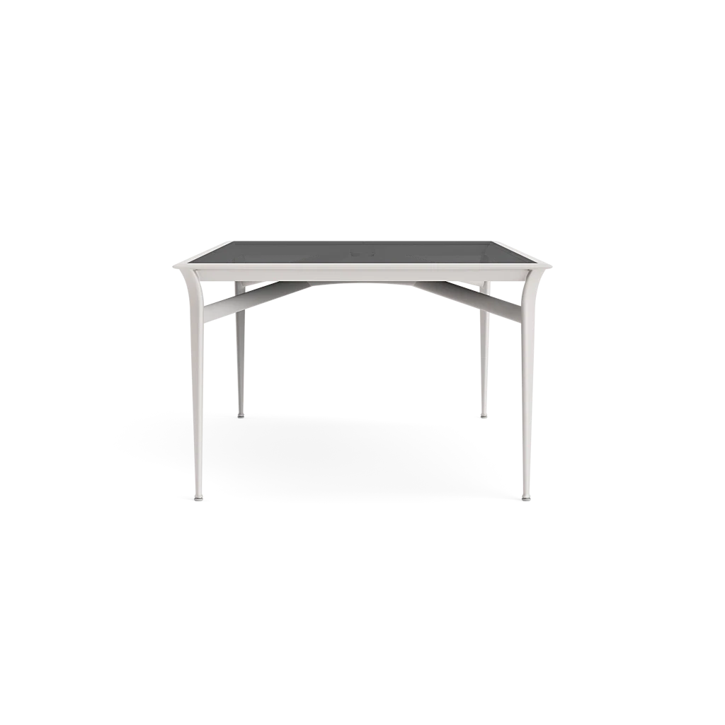 80" Rectangular Glass-Top Dining Table