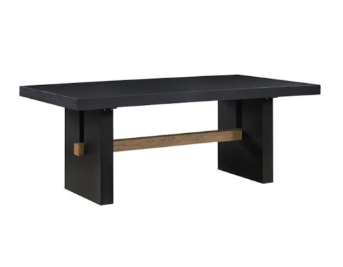Casual Double Pedestal Dining Table with 18" Leaf