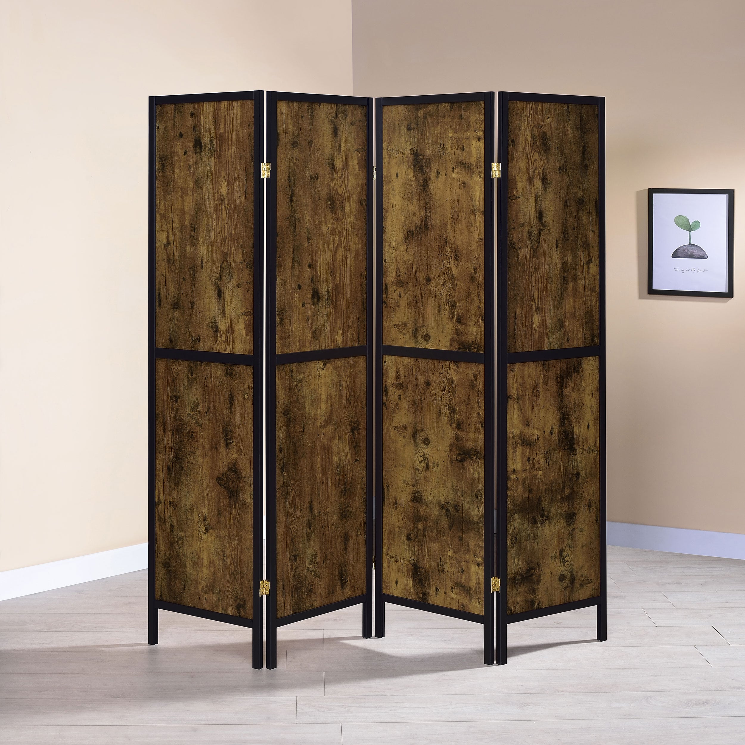 Coaster Deepika Deepika 4-Panel Room Divider Folding Screen