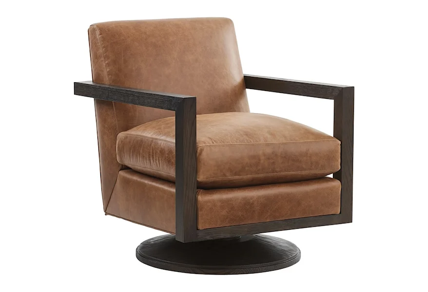 Barclay Butera Upholstery Willa Swivel Chair by Barclay Butera at Z & R Furniture