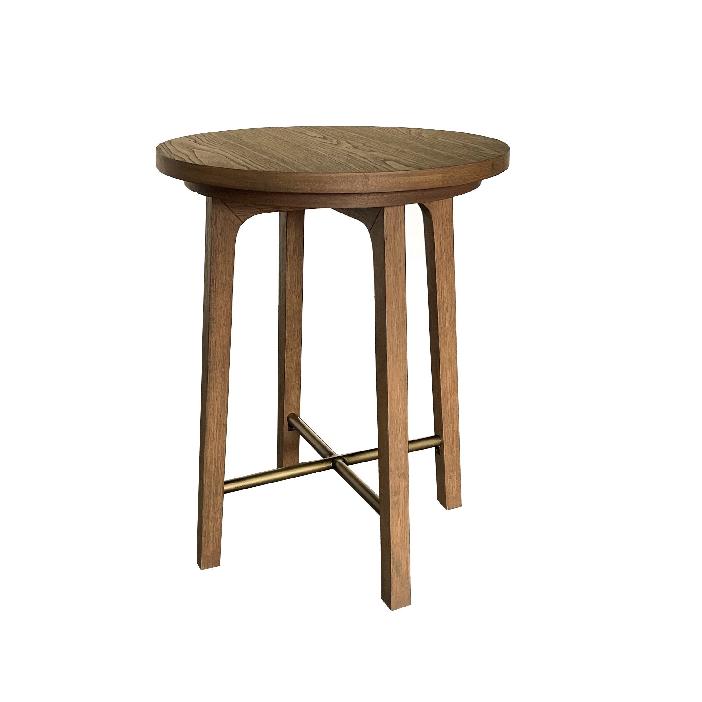 20" Rd. Occasional Table w/Metal X-Accent