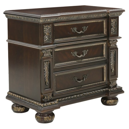 3-Drawer Nightstand