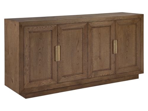 Transitional 4-Door Media Console
