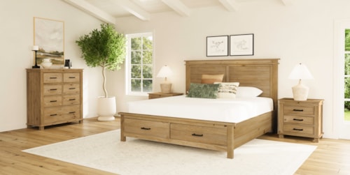 Transitional 3-Piece King Bedroom Set