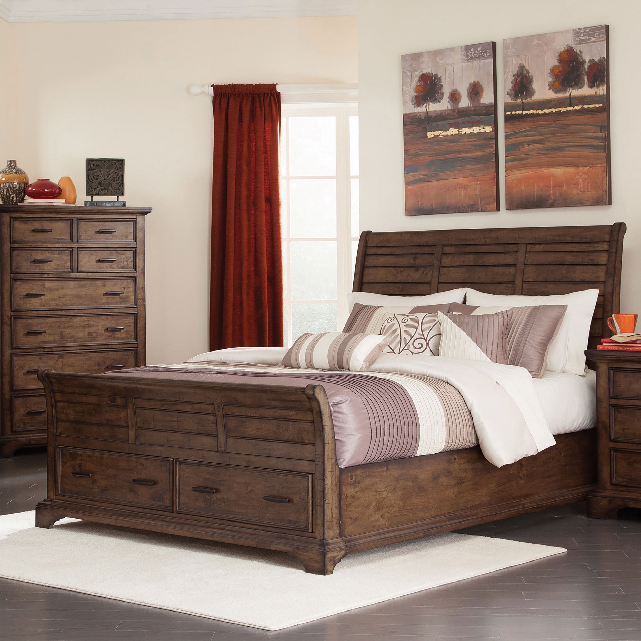 Coaster Elk Grove King Storage Sleigh Bed