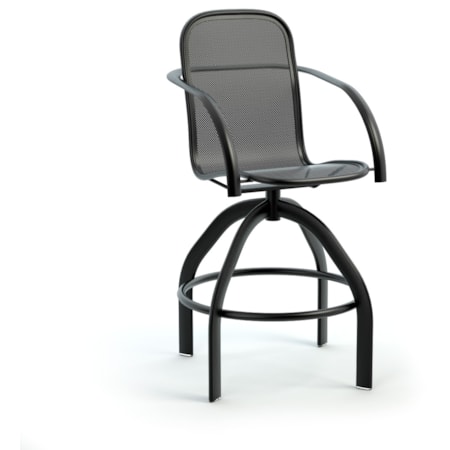 Swivel Mesh Barstool w/Kickplate