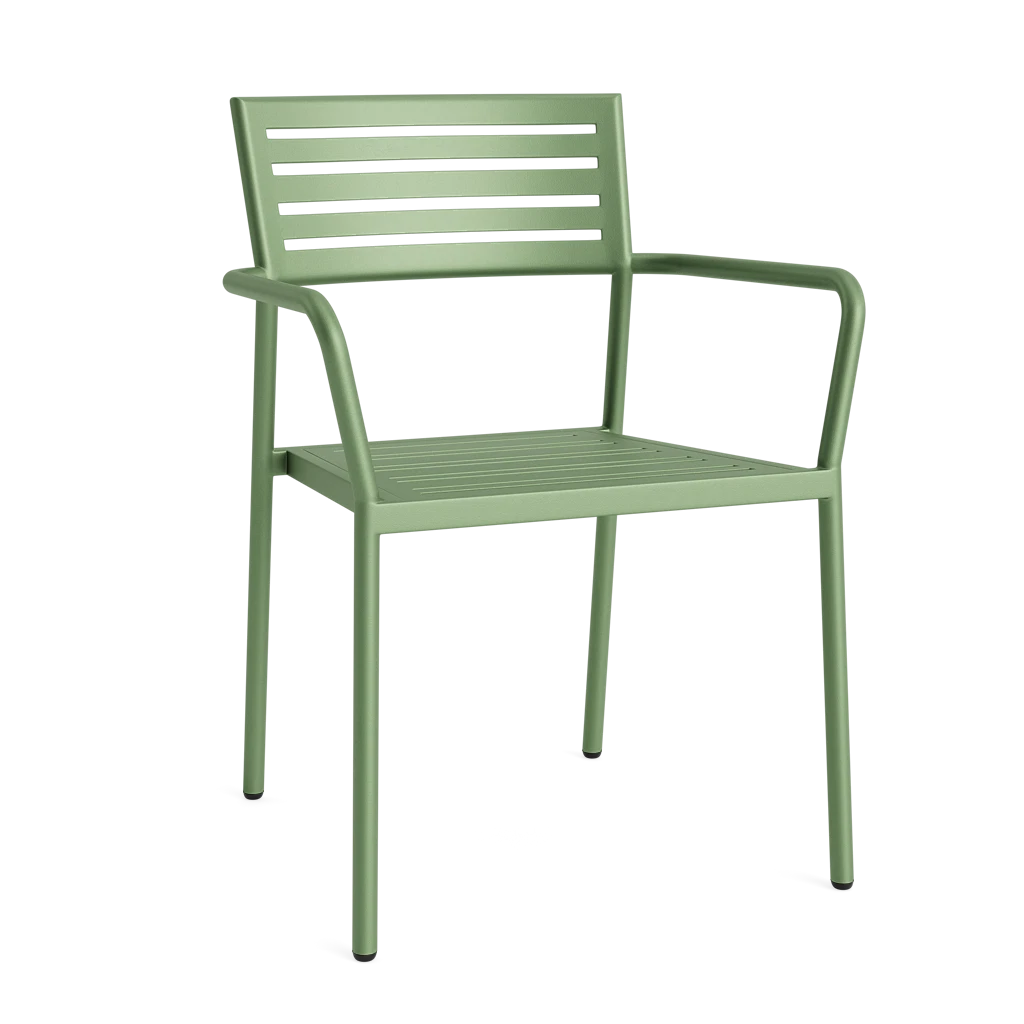 Slat Stacking Dining Arm Chair