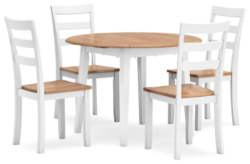 5-Piece Casual Round Dining Set