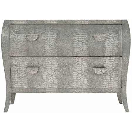 Contemporary Nightstand in German Silver