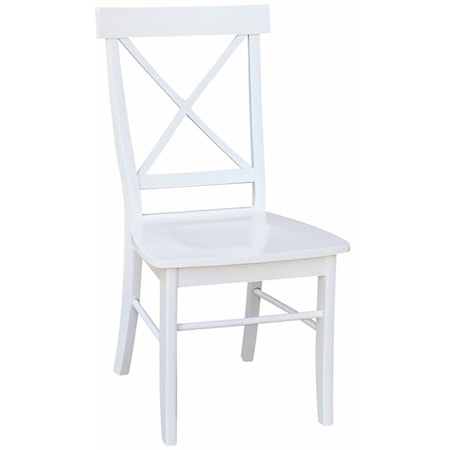 Farmhouse X-Back Chair (RTA) in Pure White