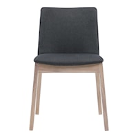 Deco Oak Dining Chair Dark Grey-M2