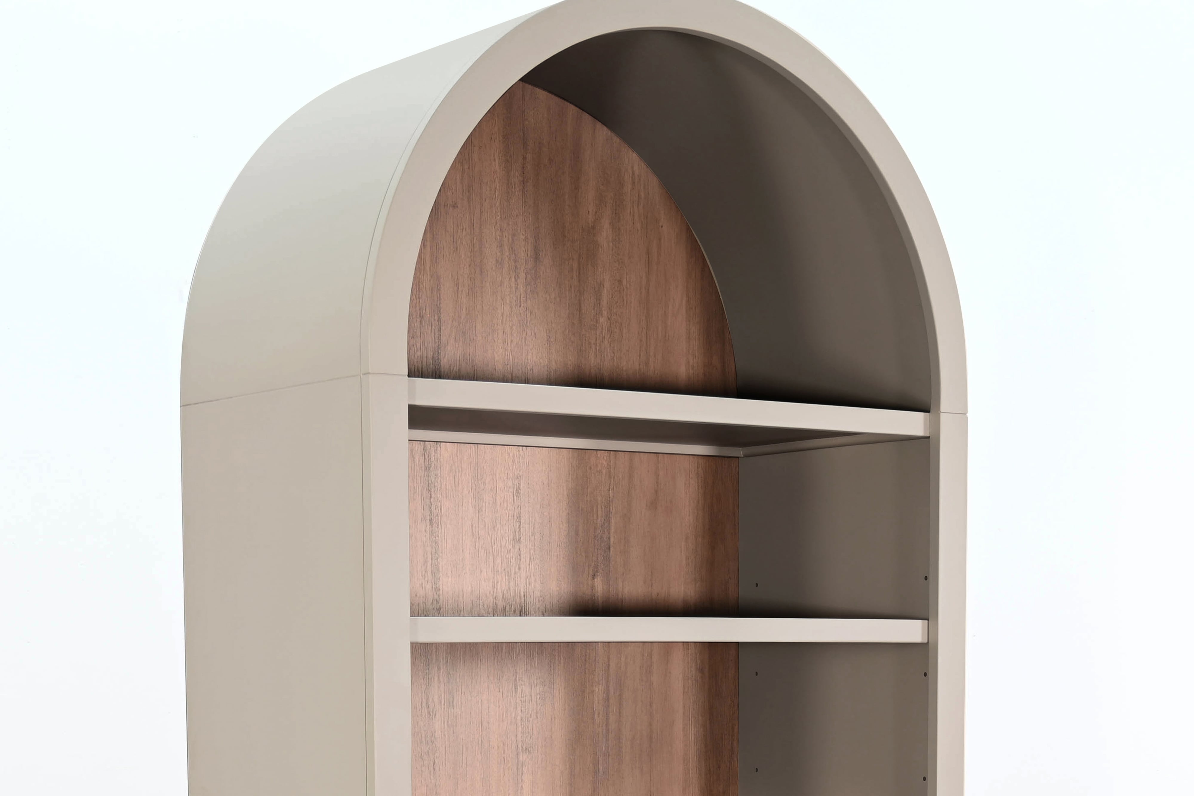 Arched Display Cabinet with Doors