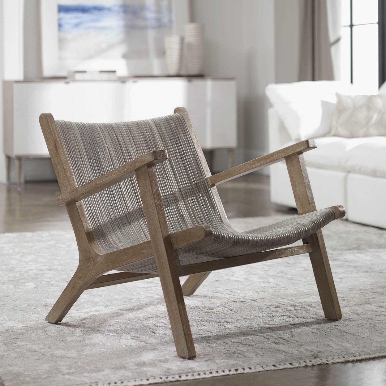 Uttermost Accent Furniture - Accent Chairs Aegea Rattan Accent Chair