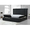 Crown Mark DANBURY Upholstered Storage Bed - King