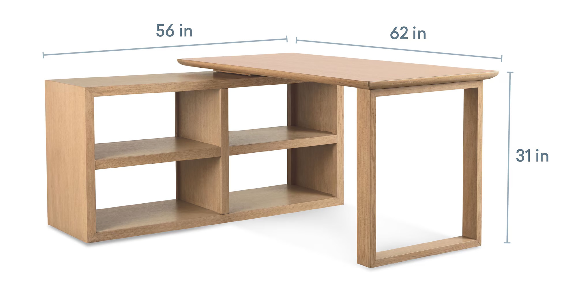 HomeWorks L-Shaped Writing Desk