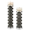 Uttermost Accessories - Candle Holders Karun Concrete Candleholders Set of 2