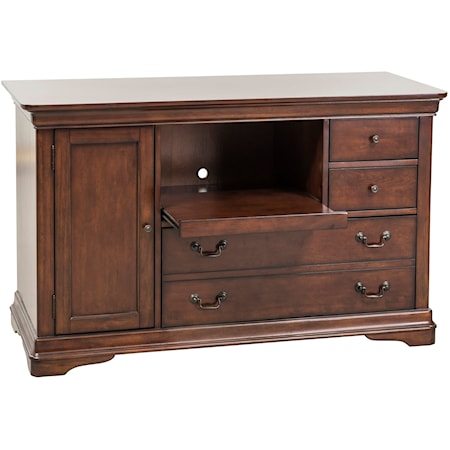 Credenza with File Drawer and Pull Out Printer Shelf