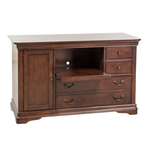 Credenza with File Drawer and Pull Out Printer Shelf