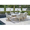Signature Design by Ashley Seton Creek Outdoor Swivel Dining Chair (Set of 2)