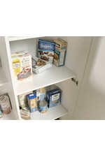 Sauder HomePlus Contemporary Single-Door Pantry Cabinet with Adjustable Shelving