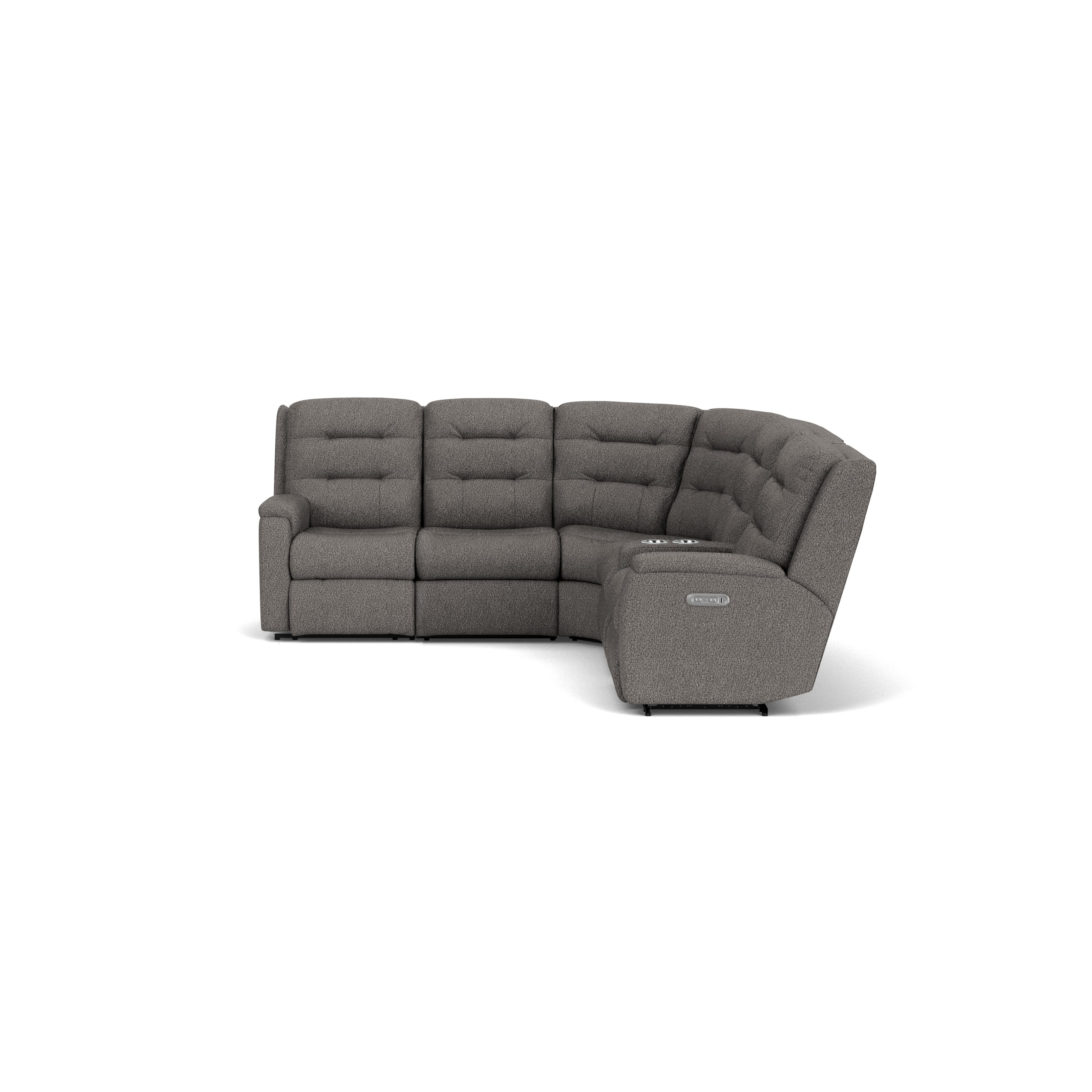 6-Pc Pwr Headrest &amp;amp; Lumbar Rec Sectional