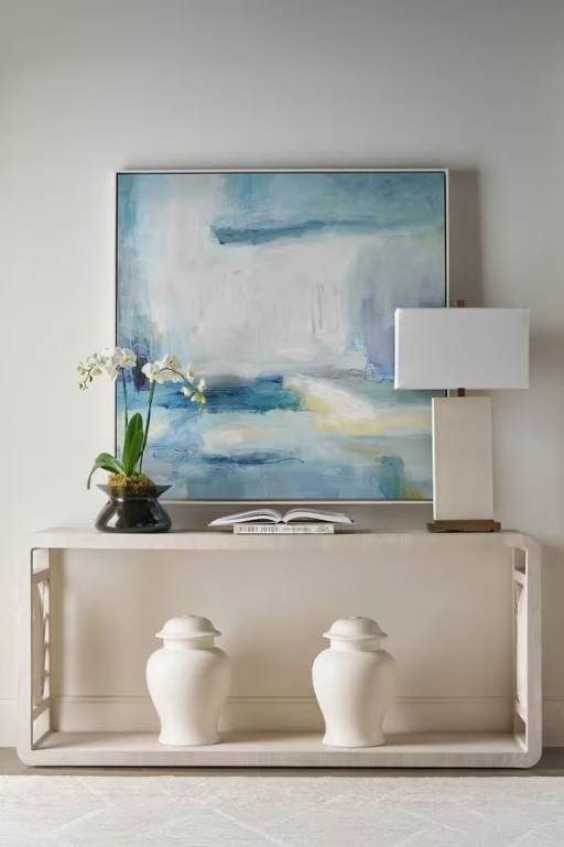Theodore Alexander Coastal Royal Palm Console Table