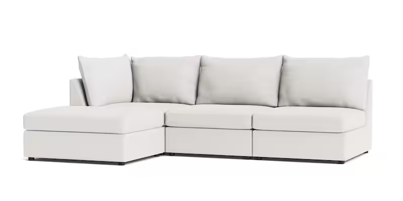 Outdoor 4-pc. Chaise Sofa w/Ottoman