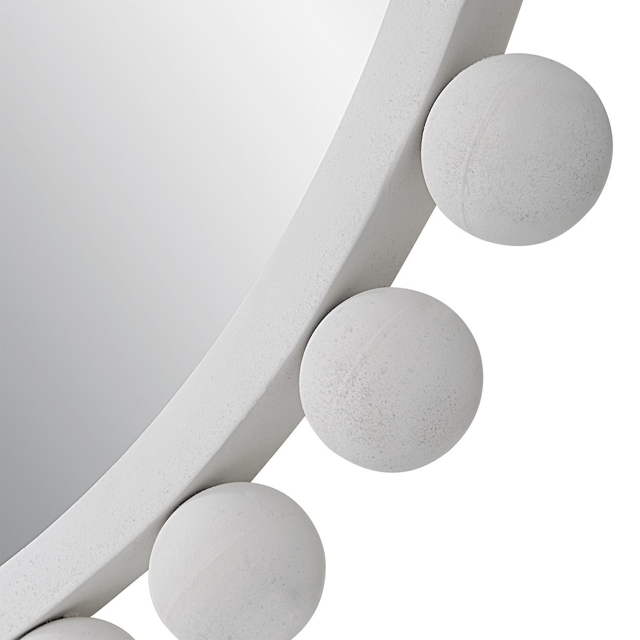 Uttermost Cyra Cyra White Round Mirror