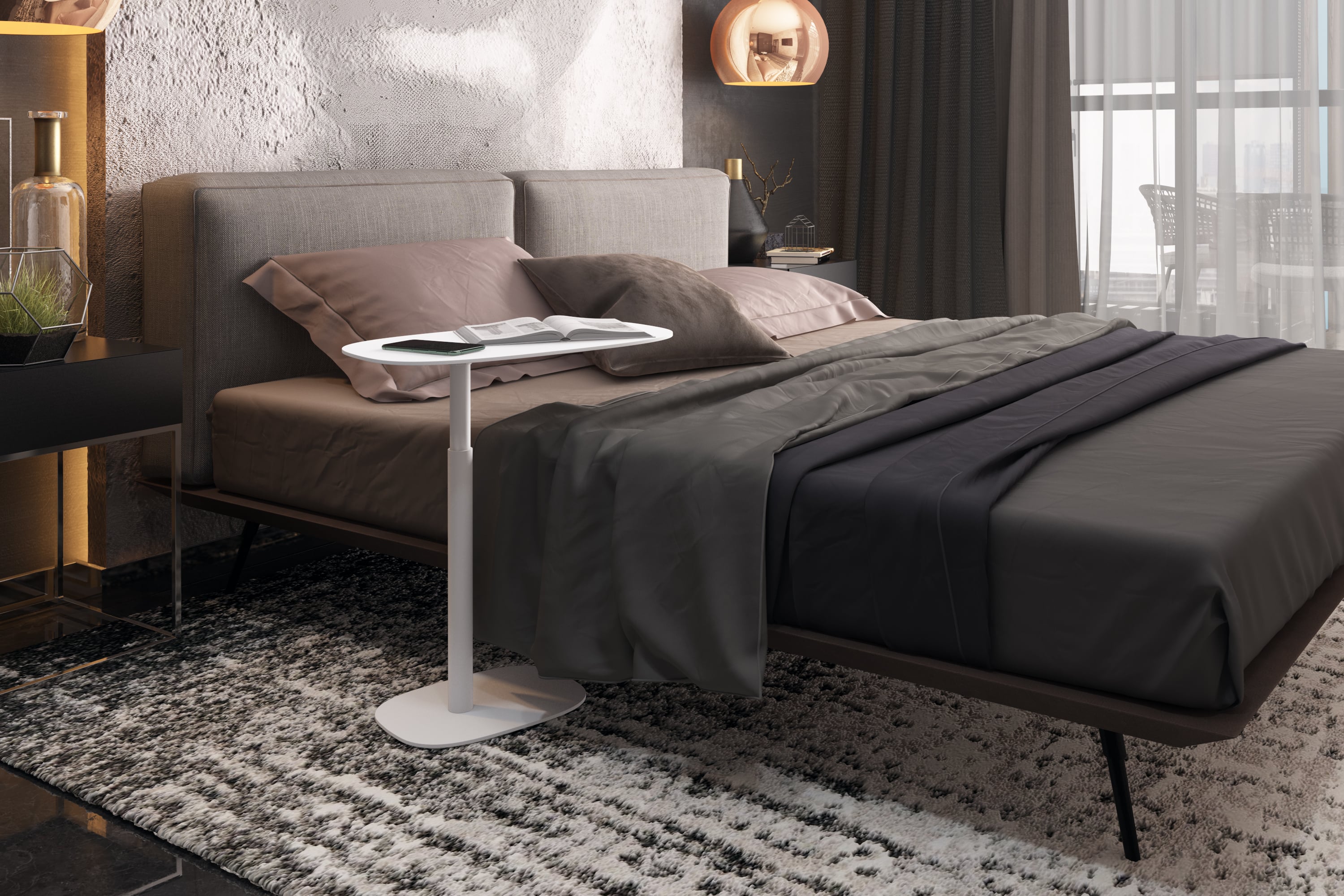 BDI Serif Lift Top Laptop Table