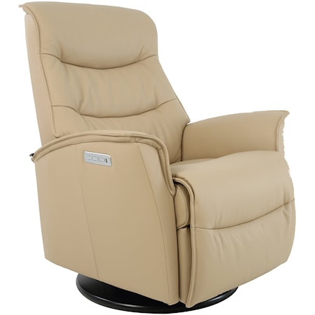 Power Headrest &amp; Lumbar Swivel Recliner