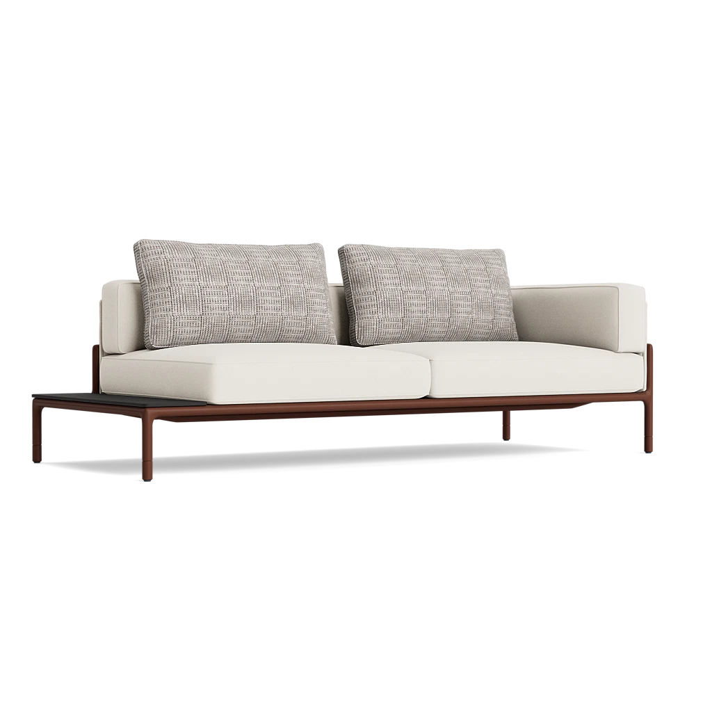 Moto Right Arm Loveseat with Table Sectional