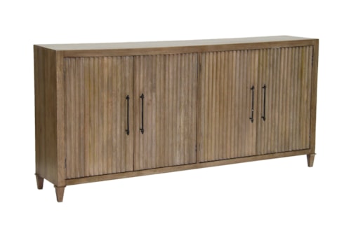 Contemporary TV Console with Cord Management