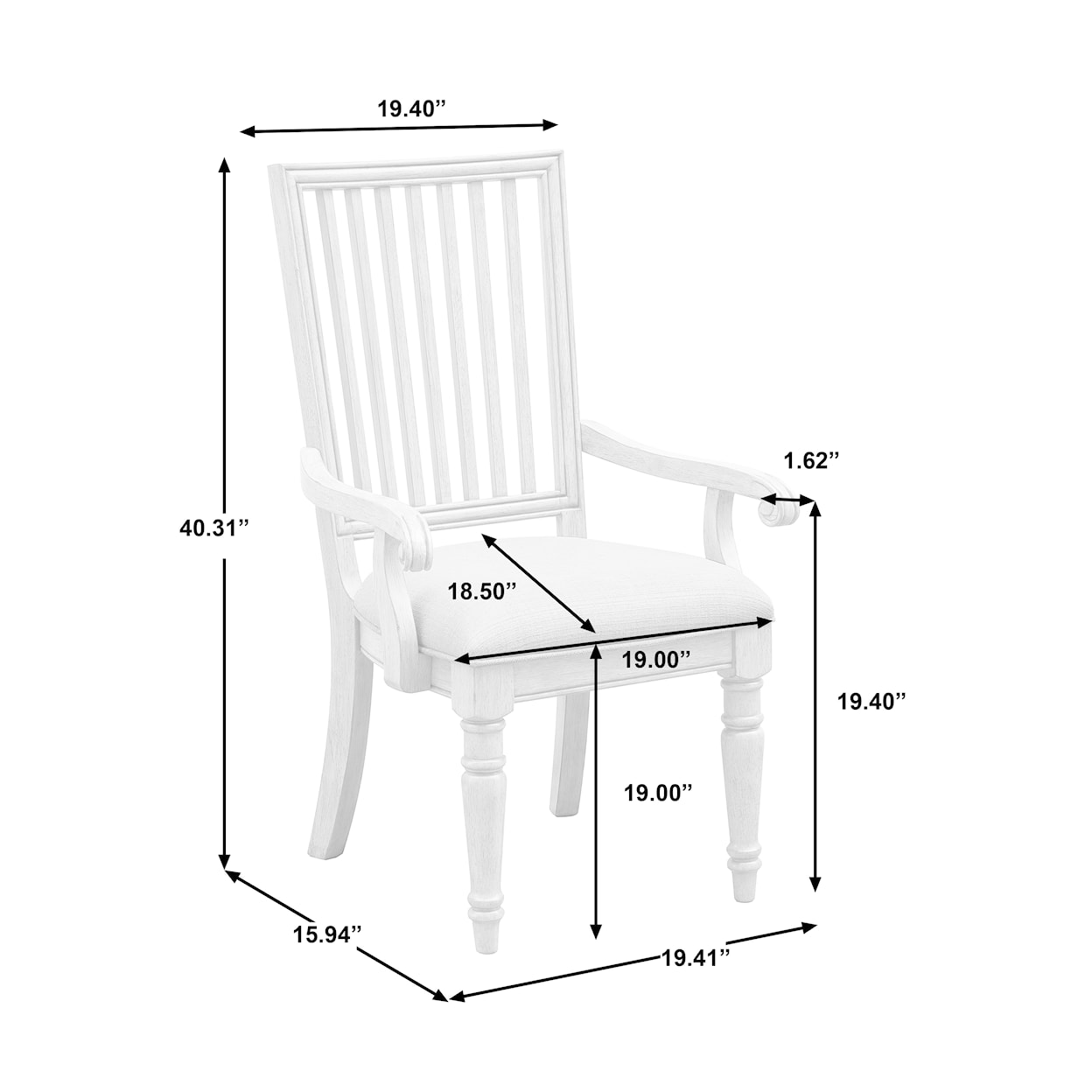 Pulaski Furniture Madison Ridge Dining Arm Chair