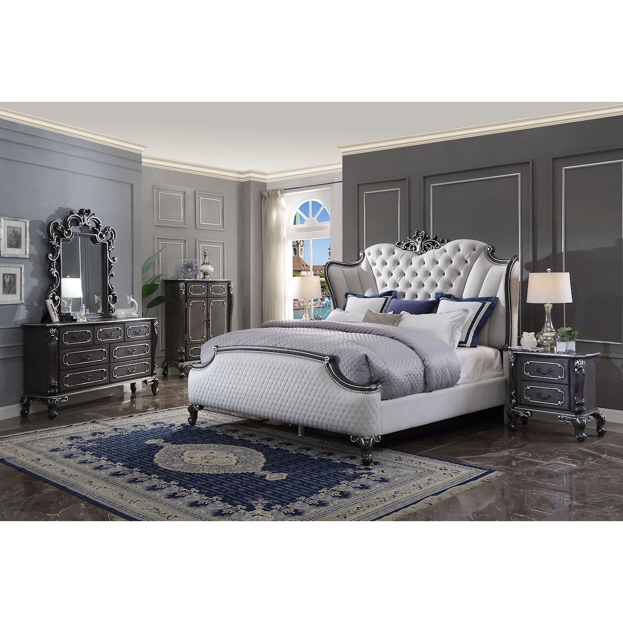 Acme Furniture House Delphine California King Bedroom Group