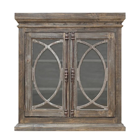 2-Door Console Cabinet w/Metal Hardware